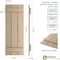 Ekena Millwork Rustic Three Board Joined Board-n-Batten Rough Cedar Faux Wood Shutters, 16 1/2W x 68H, PR SHUBJS16X68RCPR - alternate 5
